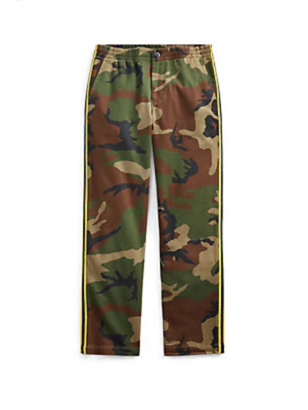 Polo by Ralph Lauren Boys Camouflage Jeans with Yellow Side Stripe